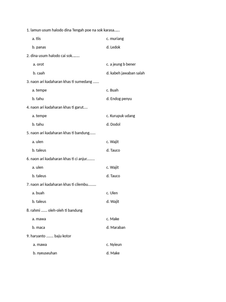 Bahasa Sunda Kelas 3 PDF Bahasa Sunda Kelas 3 PDF