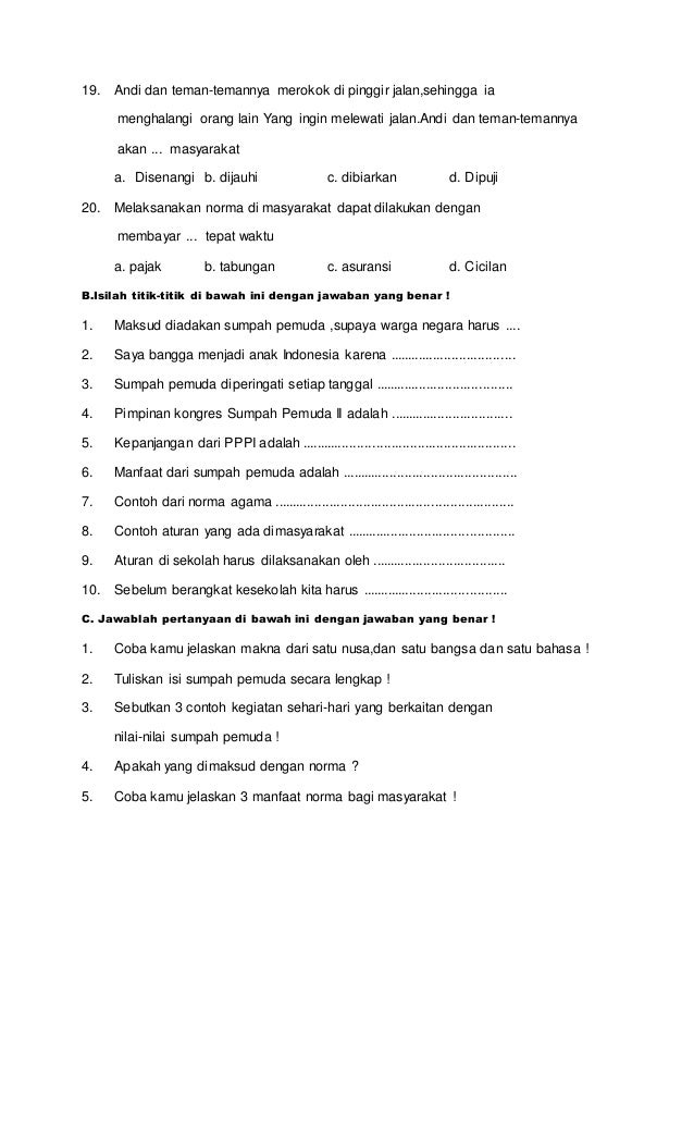 Ternyata Ini 5 Contoh Soal PKN Kelas 3 Semester 1 Paling Sering Keluar 2026