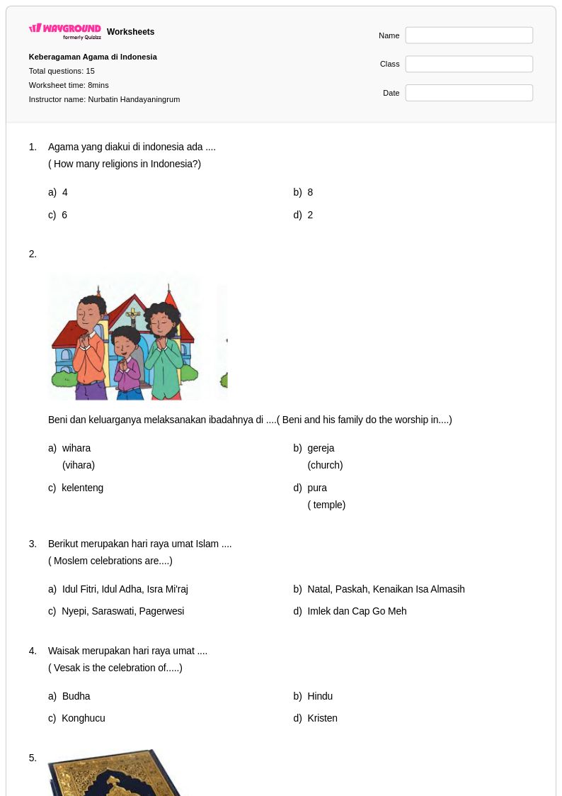 50 lembar kerja Asal Usul Agama Buddha untuk Kelas 3 di Wayground 50 lembar kerja Asal Usul Agama Buddha untuk Kelas 3 di Wayground
