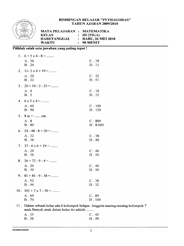 3 Fakta Wajib Tahu: Download Free Soal Matematika Kelas 3 SD Kurikulum 2013 Terbaru 2026 3 Fakta Wajib Tahu: Download Free Soal Matematika Kelas 3 SD Kurikulum 2013 Terbaru 2026