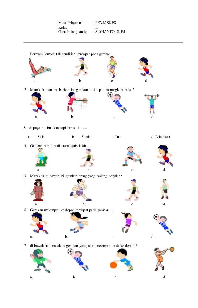 Akhirnya Tersedia! Download Contoh Soal SD Penjaskes Kelas 3 Semester 2 Siap Cetak Akhirnya Tersedia! Download Contoh Soal SD Penjaskes Kelas 3 Semester 2 Siap Cetak