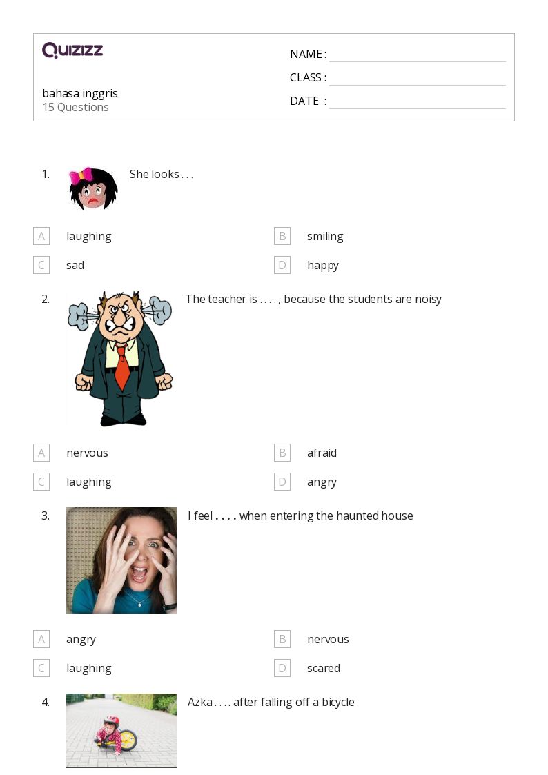 50 lembar kerja Bahasa untuk Kelas 4 di Quizizz Gratis Dapat Dicetak 50 lembar kerja Bahasa untuk Kelas 4 di Quizizz Gratis Dapat Dicetak