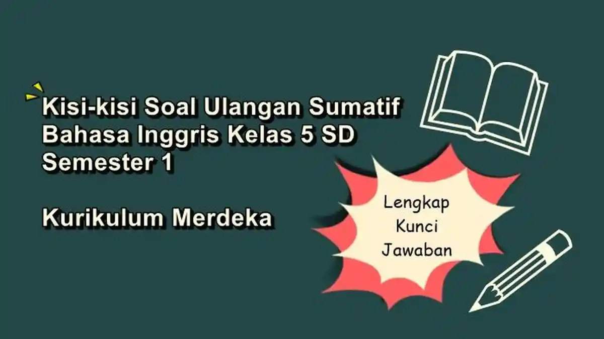 Kisi-kisi Soal Ulangan Sumatif Bahasa Inggris Kelas 5 SD Semester 1 Kisi-kisi Soal Ulangan Sumatif Bahasa Inggris Kelas 5 SD Semester 1