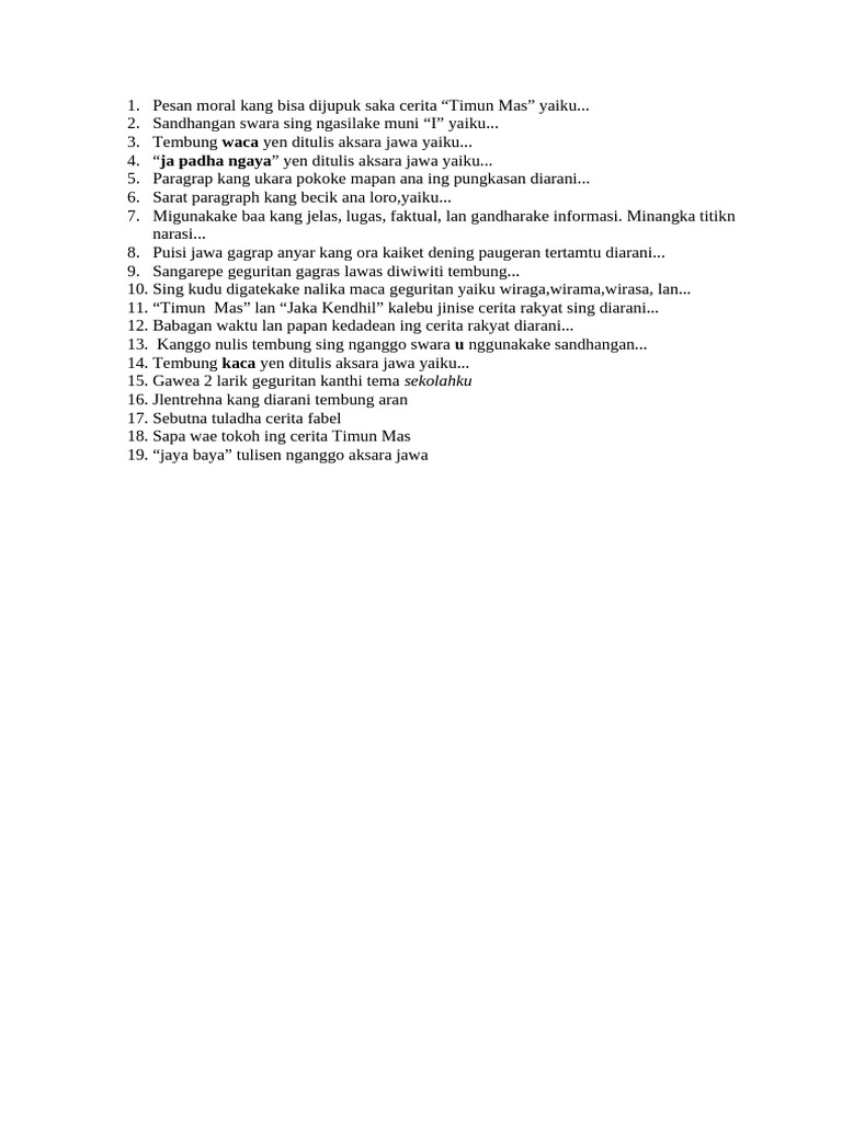 Soal Bhs Jawa PDF
