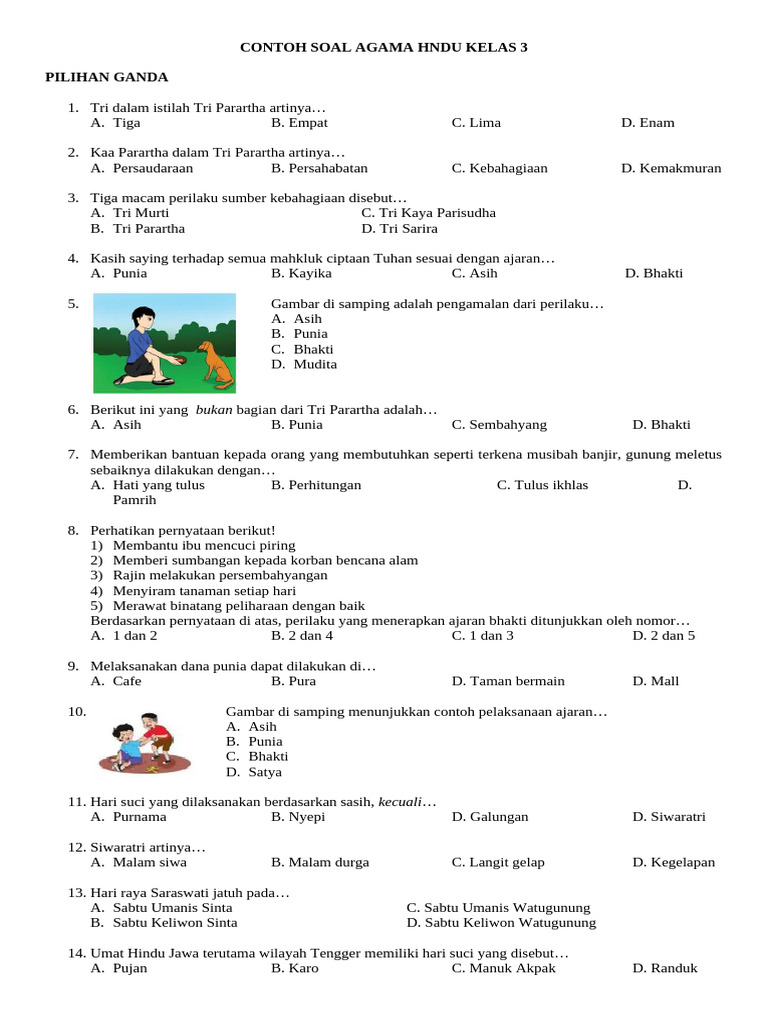 Ternyata Ini Cara Mudah Download Contoh Soal Agama Hindu Kelas 3 SD untuk Persiapan Ulangan yang Jarang Diketahui