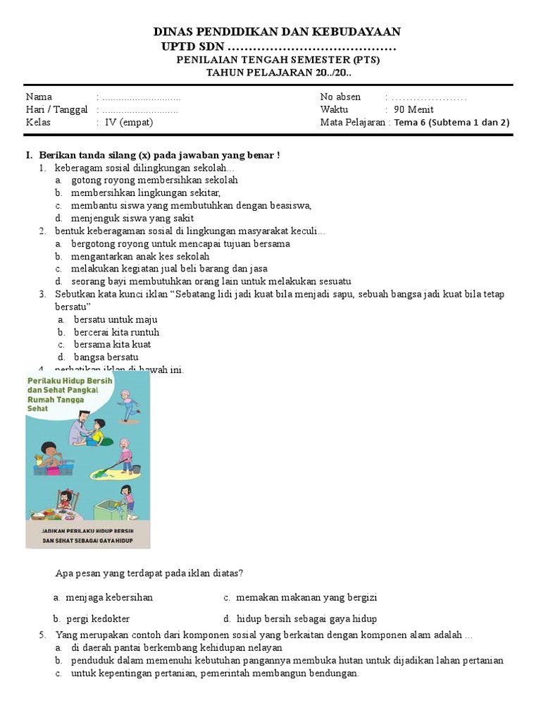 Rahasia Skor Sempurna Kerjakan Soal Pilihan Ganda Kelas 4 Tema 6 Subtema 1 Ini Rahasia Skor Sempurna Kerjakan Soal Pilihan Ganda Kelas 4 Tema 6 Subtema 1 Ini