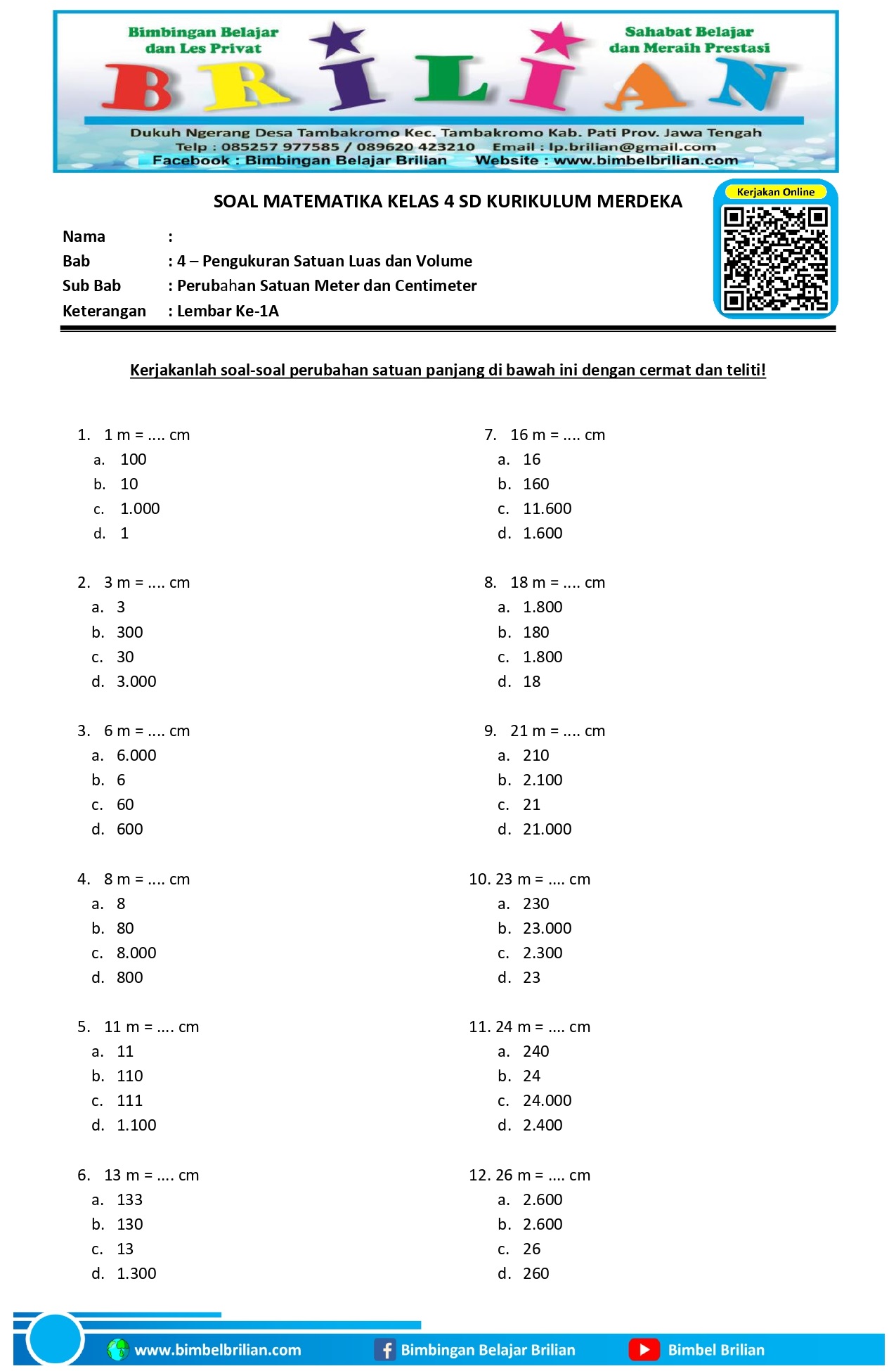 Rahasia Skor Sempurna: Kumpulan Soal Pilihan Ganda Matematika Kelas 4 Semester 1 Terbaru Rahasia Skor Sempurna: Kumpulan Soal Pilihan Ganda Matematika Kelas 4 Semester 1 Terbaru