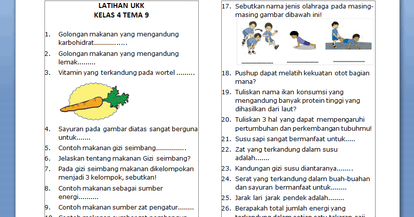 Rahasia Skor Tinggi Soal Tema 9 Kelas 4 K13 Revisi 2017 yang Wajib Kamu Kuasai Rahasia Skor Tinggi Soal Tema 9 Kelas 4 K13 Revisi 2017 yang Wajib Kamu Kuasai