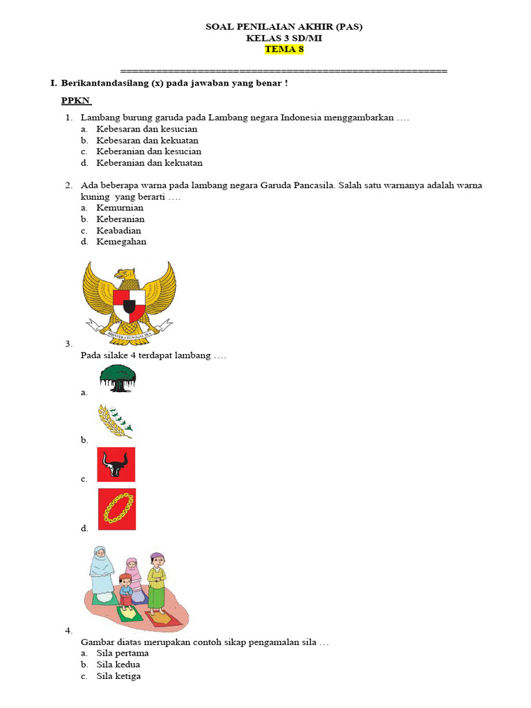 Wajib Tahu Kumpulan Soal Semester 2 Tema 8 Kelas 3 SD untuk Persiapan Ujian Akhir Wajib Tahu Kumpulan Soal Semester 2 Tema 8 Kelas 3 SD untuk Persiapan Ujian Akhir